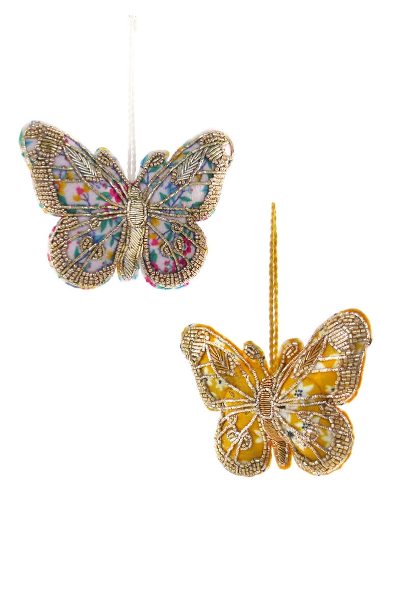 Cody Foster - COF Tinsel Papillion Butterfly Ornament (Assorted)