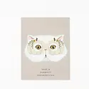 Dear Hancock - DH DHGCTH0008 - Have a Purrfect Thanksgiving White Cat Card