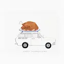 Dear Hancock - DH DHGCTH0006 - Thanksgiving Turkey on Car Card