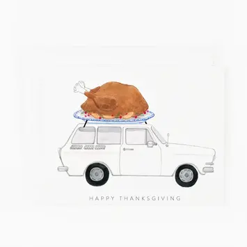 Dear Hancock - DH DHGCTH0006 - Thanksgiving Turkey on Car Card