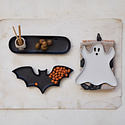 Creative Co-Op - CCO CCO HG - Bat Shaped Stoneware Dish