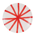 Creative Co-Op - CCO Hand-Painted Striped Pedestal