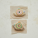 Creative Co-Op - CCO CCO OR - Embellished Snail Ornament (Assorted Colors)