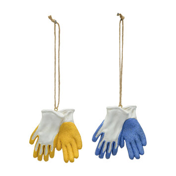 Creative Co-Op - CCO CCO OR - Garden Gloves Ornament (Assorted Color)