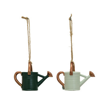 Creative Co-Op - CCO CCO OR - Garden Watering Can Ornament (Assorted Color)