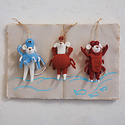 Creative Co-Op - CCO CCO OR - Felt Mouse in Sea Animal Costume (Assorted Styles)