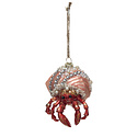 Creative Co-Op - CCO CCO OR - Embellished Glass Hermit Crab Ornament