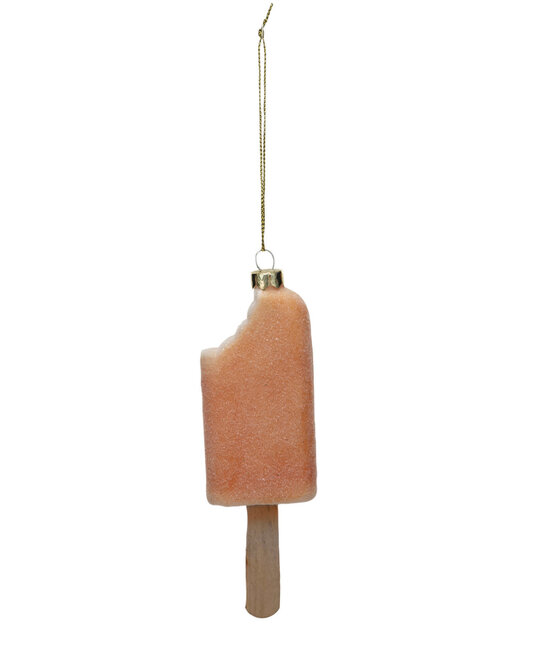 Creative Co-Op - CCO Glass Orangesicle Creamsicle Ornament