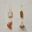 Creative Co-Op - CCO CCO OR - Embellished Glass Poptart Toaster Pastry  Ornament