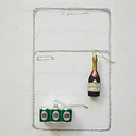 Creative Co-Op - CCO CCO OR - Glass Beer Six Pack Ornament