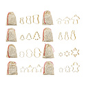 Creative Co-Op - CCO Holiday Cookie Cutter Set, Various Styles