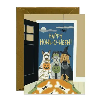 Yeppie Paper - YP YPGCHA0002 - Howl-O-Ween Dog Halloween Card
