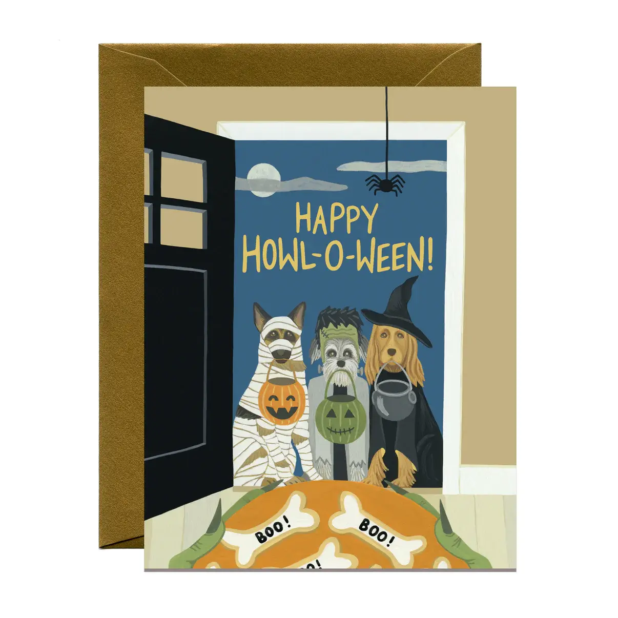 Yeppie Paper - YP YPGCHA0002 - Howl-O-Ween Dog Halloween Card