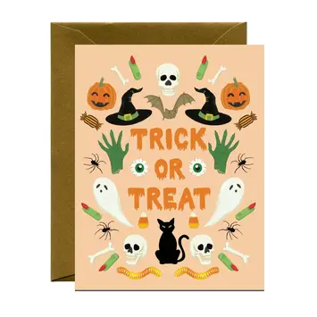 Yeppie Paper - YP YPGCHA0003 - Trick or Treat Halloween Card