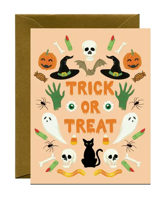 Yeppie Paper - YP YPGCHA0003 - Trick or Treat Halloween Card