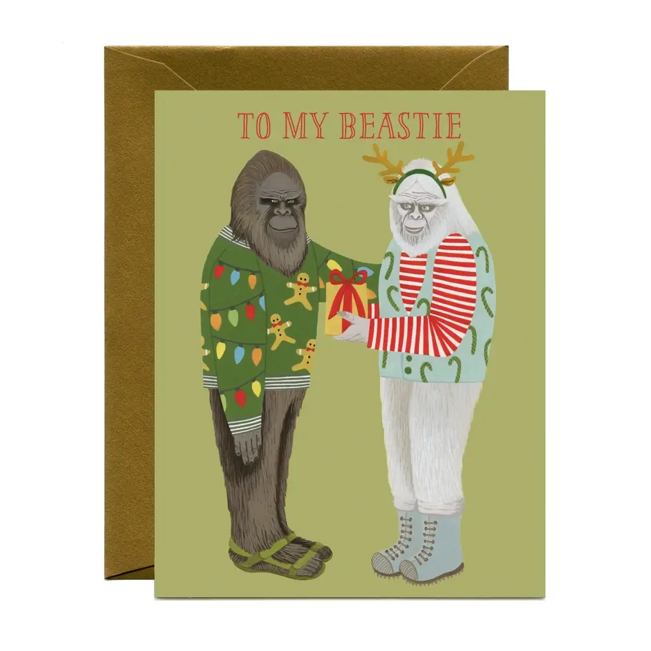 Yeppie Paper - YP YPGCHO0002 - To My Beastie Holiday Card