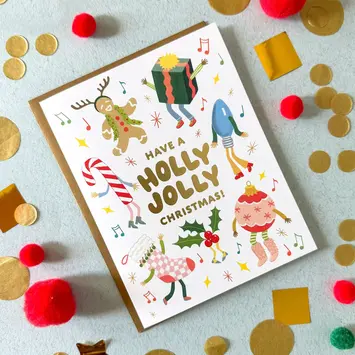 Yeppie Paper - YP YPGCHO0024 - Holly Jolly Party Holiday Card