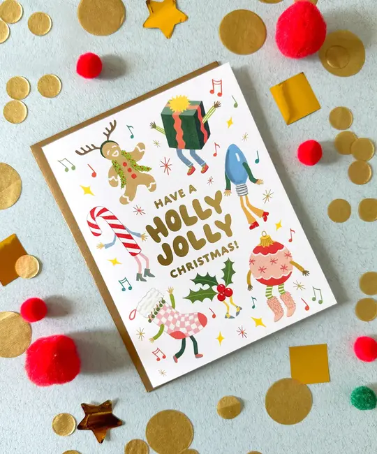 Yeppie Paper - YP YPGCHO0024 - Holly Jolly Party Holiday Card