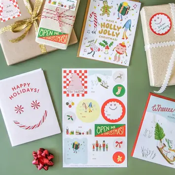 Yeppie Paper - YP YP GTHO - Merry Holiday Gift Tag Sticker Sheet