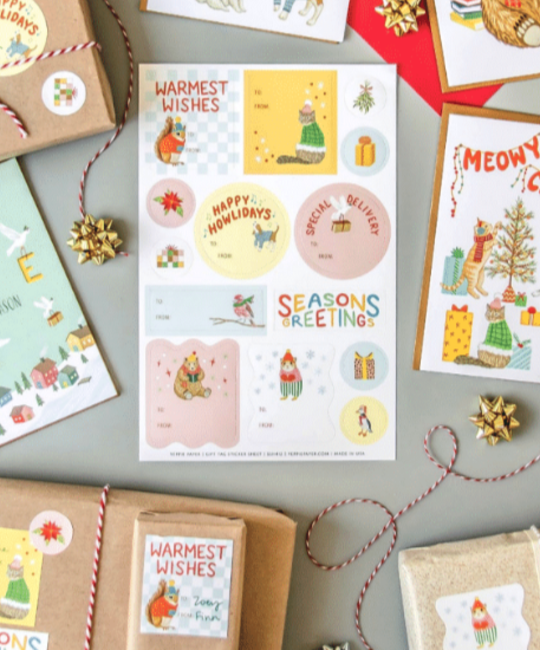Yeppie Paper - YP YP GTHO - Warmest Holiday Gift Tag Sticker Sheet