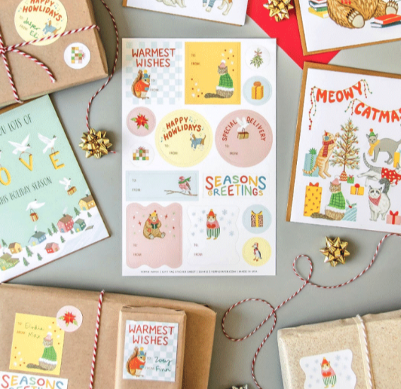 Yeppie Paper - YP YP GTHO - Warmest Holiday Gift Tag Sticker Sheet