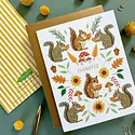 Yeppie Paper - YP YPGCTH0002 - Thankful Squirrel Thanksgiving Card