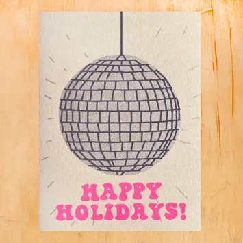 Gold Teeth Brooklyn - GTB GTBGCHO0039 - Disco Mirror Ball Holiday Card