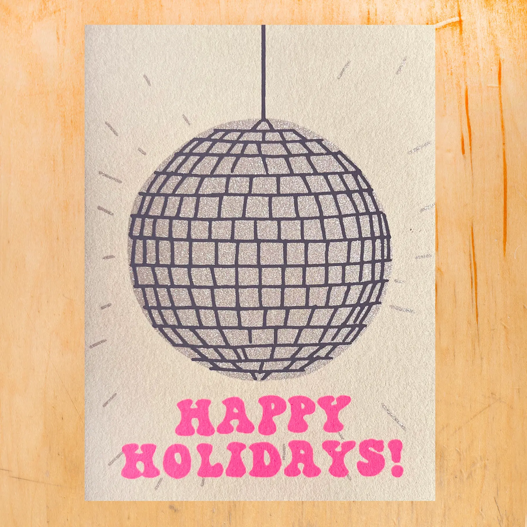 Gold Teeth Brooklyn - GTB GTBGCHO0039 - Disco Mirror Ball Holiday Card