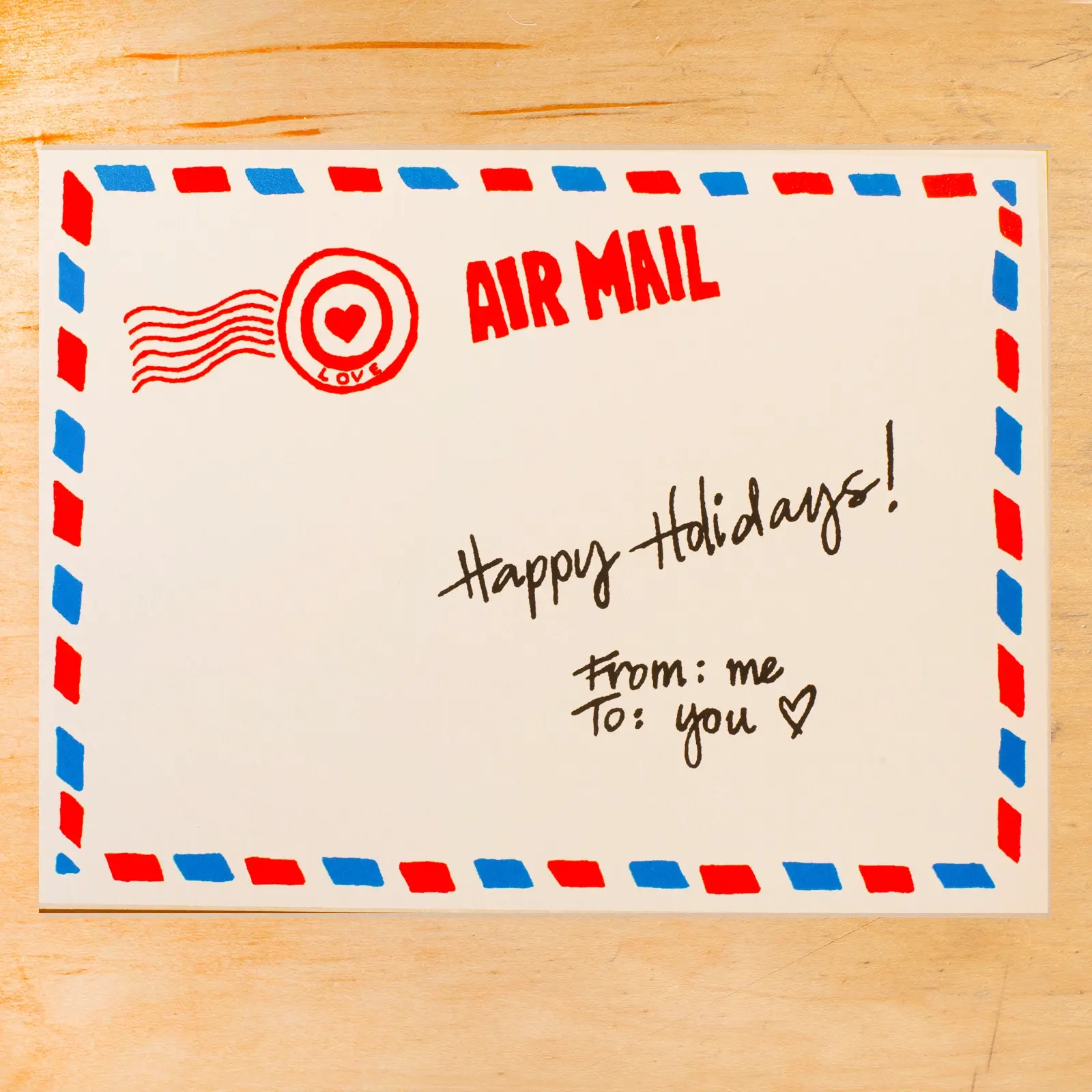 Gold Teeth Brooklyn - GTB GTBGCHO0037 - Air Mail Envelope Holiday Card