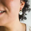 Jenna Vanden Brink Ceramics - JVB Charm Hoops Porcelain Earrings