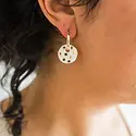 Jenna Vanden Brink Ceramics - JVB Charm Hoops Porcelain Earrings