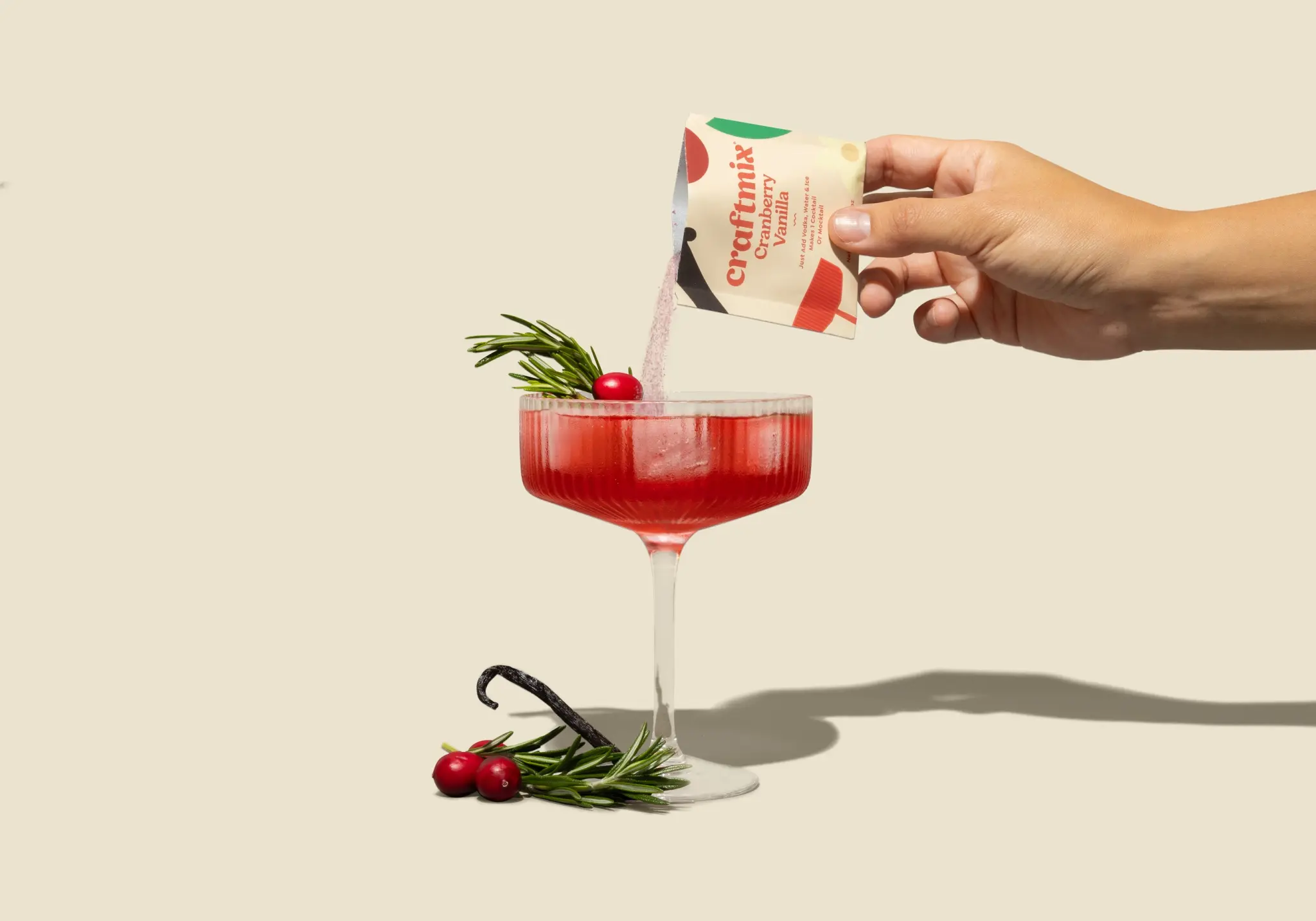 Craftmix - CRA CRA FAD - Cranberry Vanilla Cocktail Mix Single Serve