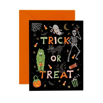 Rifle Paper Co - RP RPGCHA0006 - Trick Or Treat Parade Halloween Card