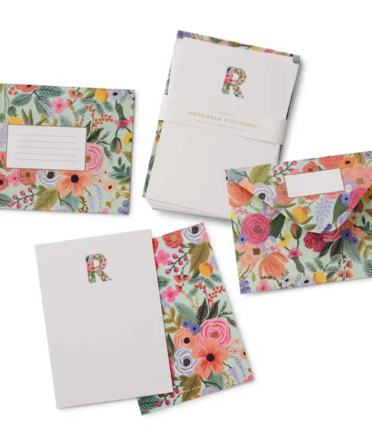 Rifle Paper Co - RP RP STA - Garden Party Monogram Stationery,