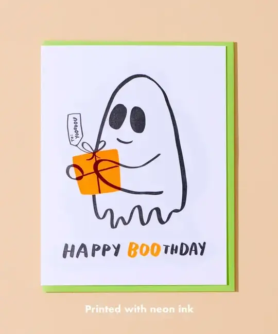 and Here We Are - AHW AHWGCBI0004 - Happy Boo-thday Card