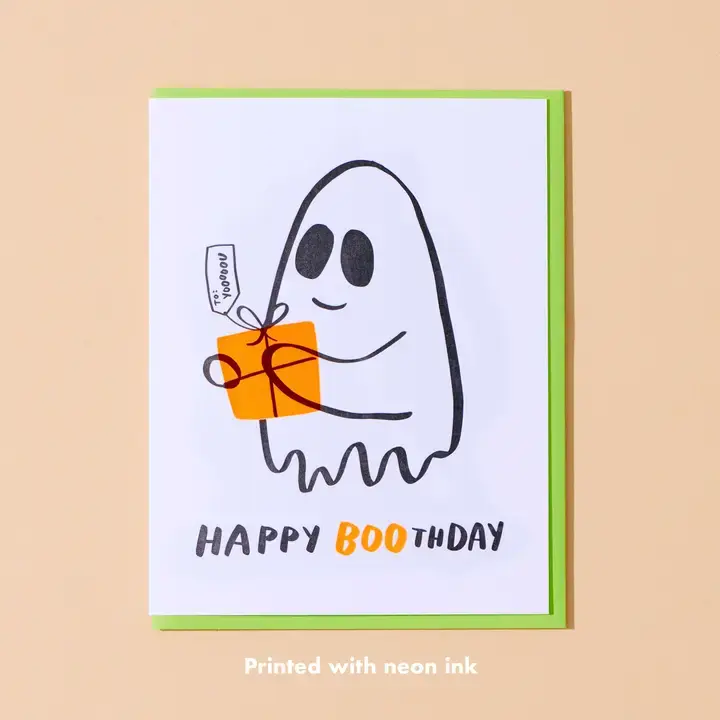 and Here We Are - AHW AHWGCBI0004 - Happy Boo-thday Card