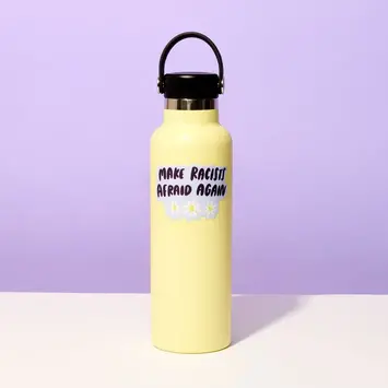 and Here We Are - AHW AHW ST - Make Racists Afraid Again Sticker