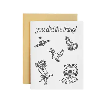 Ink Paper Crafts - IPC IPCGWE0002 - You Did the Thing Wedding Card