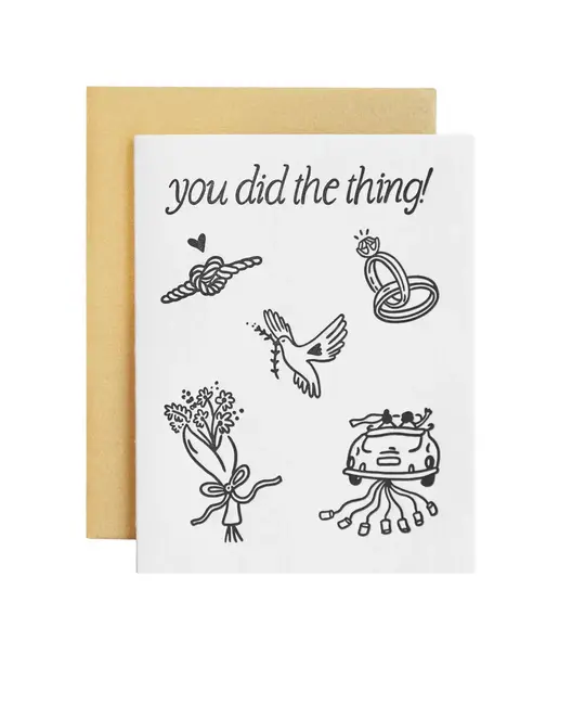 Ink Paper Crafts - IPC IPCGWE0002 - You Did the Thing Wedding Card