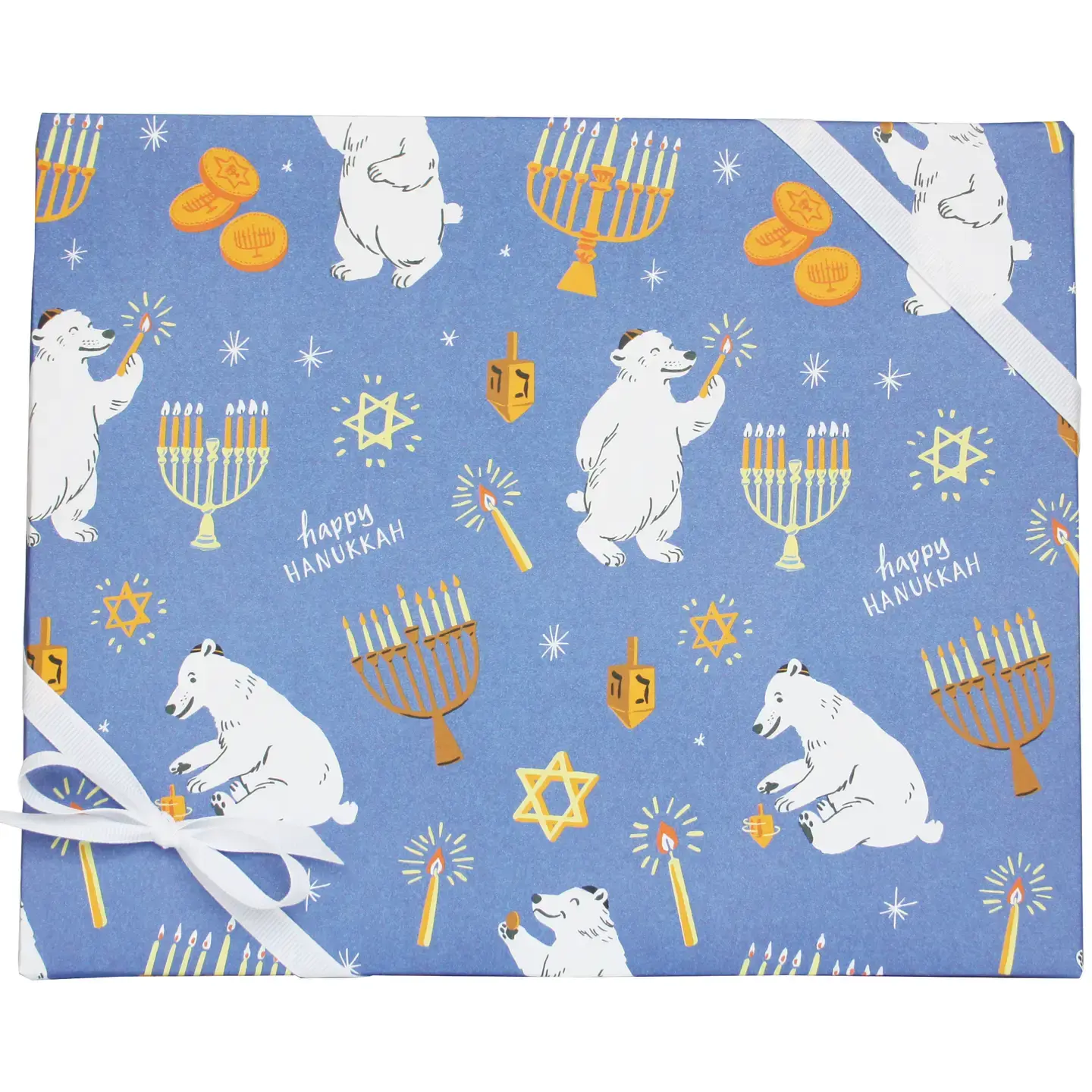 Smudge Ink - SI SI WPROHO - Polar Bear Hanukkah Wrap Roll (3 Sheets)