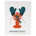 Smudge Ink - SI SIGCHO0024 - Cozy Lobster with Mittens Holiday Card