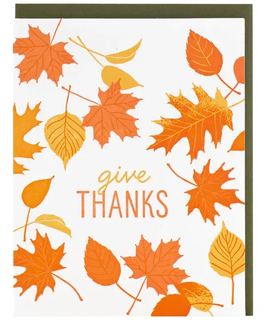 Smudge Ink - SI SIGCTH0002 - Falling Leaves Thanksgiving Card