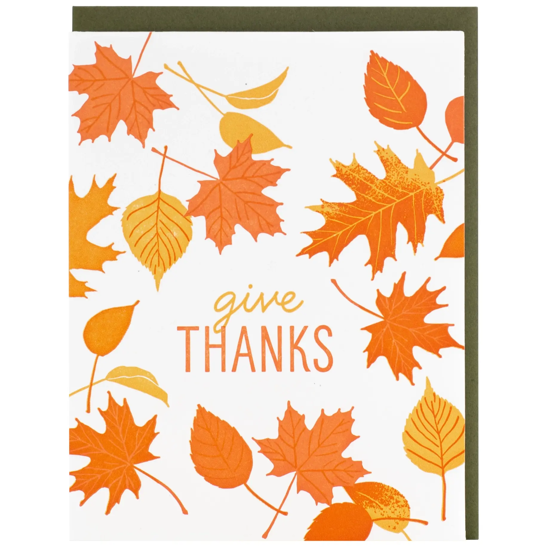 Smudge Ink - SI SIGCTH0002 - Falling Leaves Thanksgiving Card