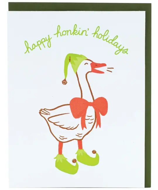 Smudge Ink - SI SI NSHO - Elfin Goose Holiday Boxed Note Set