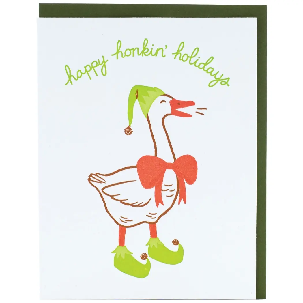 Smudge Ink - SI SI NSHO - Elfin Goose Holiday Boxed Note Set