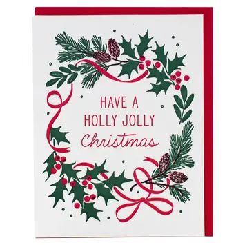 Smudge Ink - SI SI NSHO - Holly Jolly Wreath Holiday Boxed Note Set