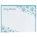 Smudge Ink - SI SI NSTY - Snowflakes Boxed Thank You Note Set with Letterpress-printed Envelope