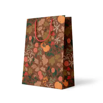 Amy Heitman Illustration - AHI AHI GBME - Harvest Persimmon Medium Gift Bag