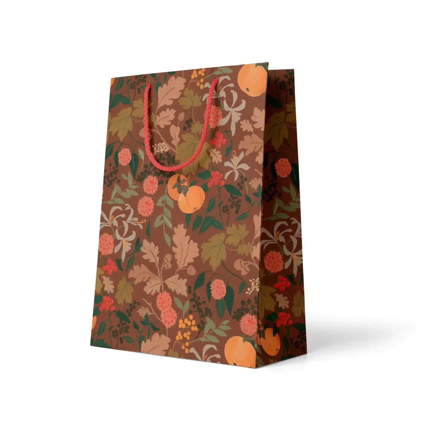 Amy Heitman Illustration - AHI AHI GBME - Harvest Persimmon Medium Gift Bag
