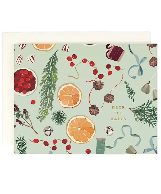 Amy Heitman Illustration - AHI AHI NSHO - Deck the Halls Holiday Trimmings Boxed Note Set